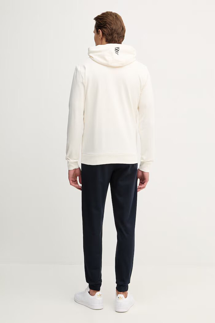 EA7 Emporio Armani спортен комплект анцуг мъжки от памук бежов PJVRZ.8NPV63