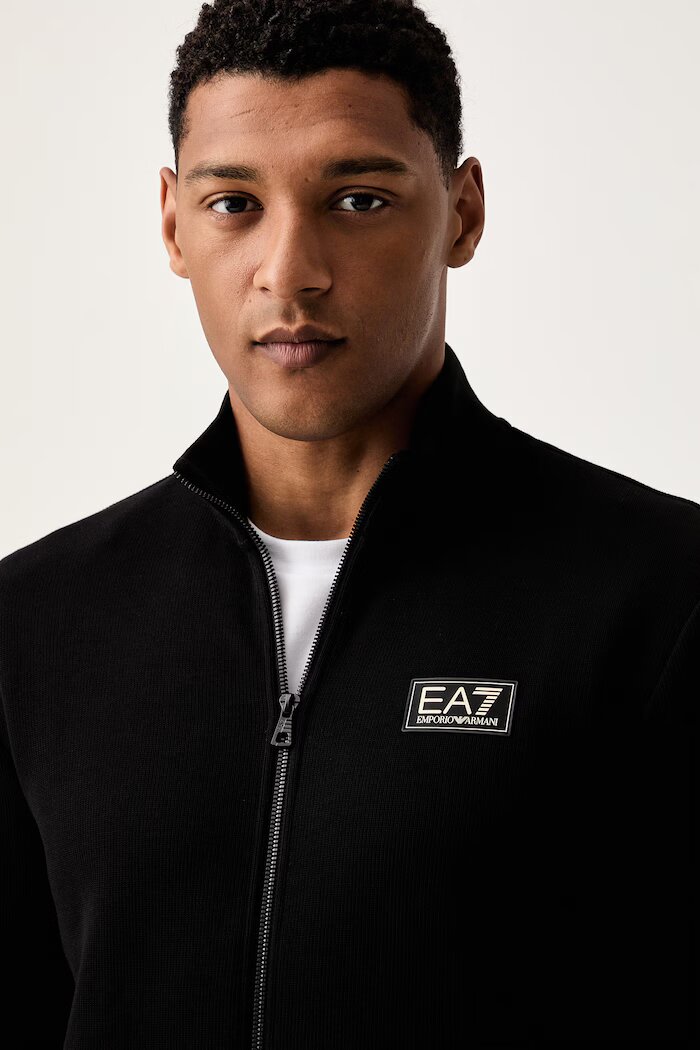 EA7 Emporio Armani спортен комплект анцуг мъжки от памук черен AF21822.7M002236