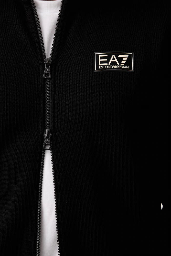 EA7 Emporio Armani спортен комплект анцуг мъжки от памук черен AF21822.7M002236
