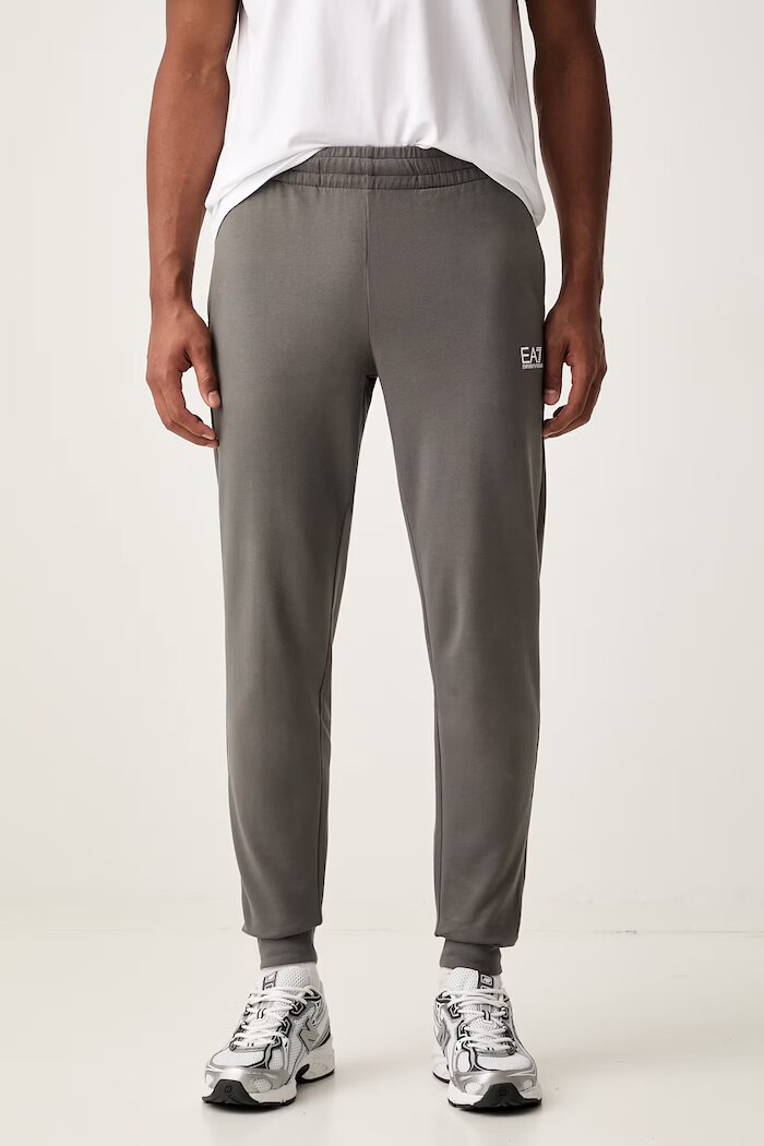 EA7 Emporio Armani спортен комплект анцуг мъжки от памук сив PJVRZ.8NPV63