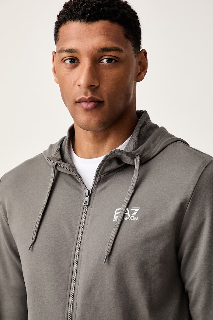 EA7 Emporio Armani спортен комплект анцуг мъжки от памук сив PJVRZ.8NPV63