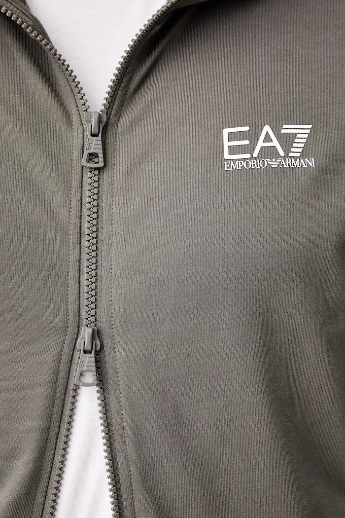 EA7 Emporio Armani спортен комплект анцуг мъжки от памук сив PJVRZ.8NPV63
