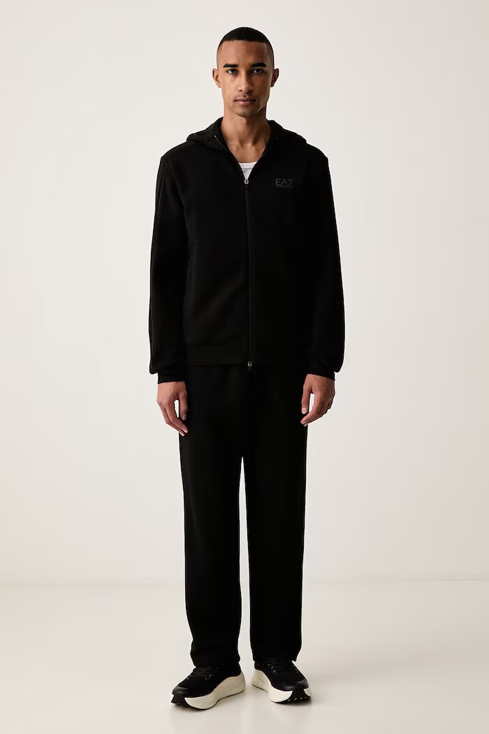 EA7 Emporio Armani спортен комплект анцуг мъжки с памук черен AF20845.7M002520