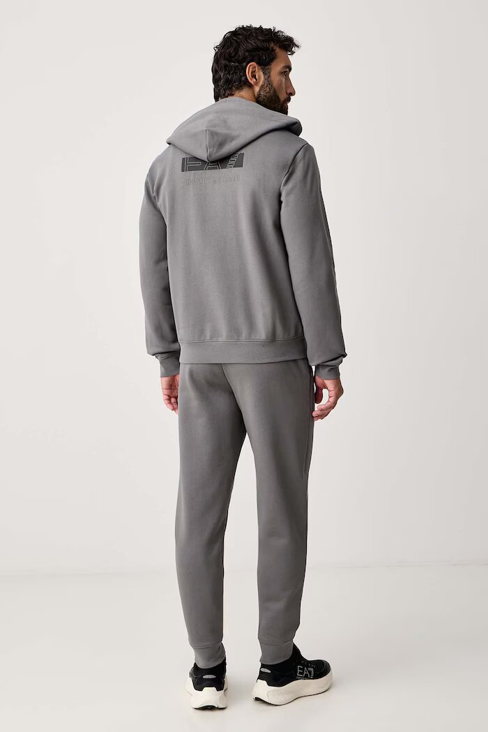 EA7 Emporio Armani спортен комплект анцуг мъжки с памук сив AF10377.7M002430