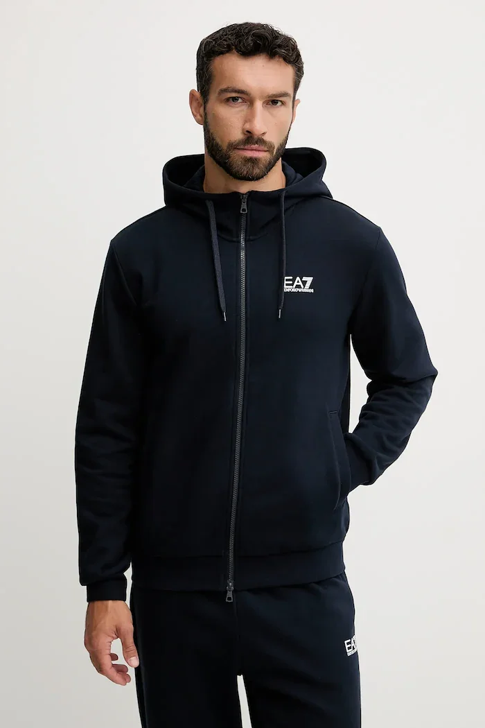 EA7 Emporio Armani спортен комплект анцуг мъжки с памук тъмносин PJVTZ.8NPV68