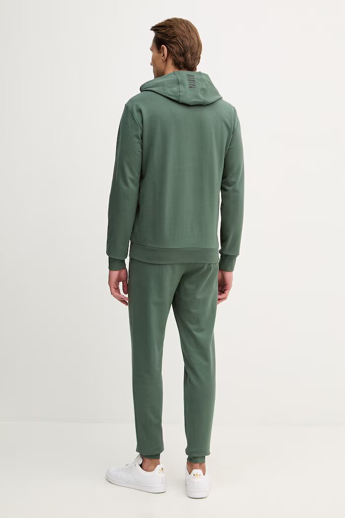 EA7 Emporio Armani спортен комплект анцуг мъжки с памук зелен PJVRZ.8NPV64