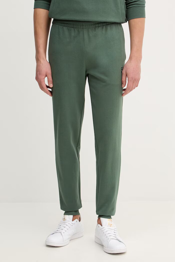 EA7 Emporio Armani спортен комплект анцуг мъжки с памук зелен PJVRZ.8NPV64