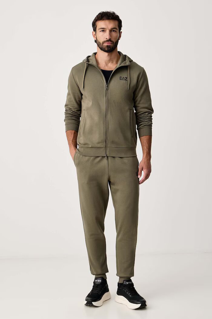 EA7 Emporio Armani спортен комплект анцуг мъжки с памук зелен PJVTZ.8NPV68