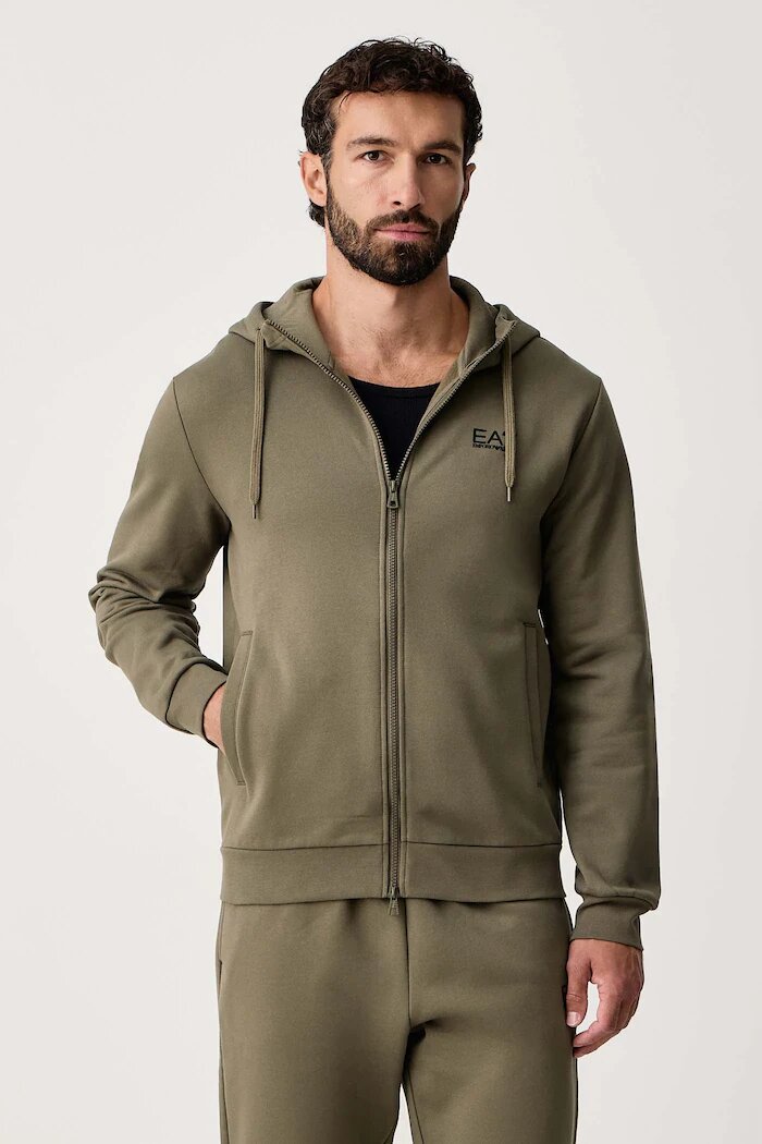 EA7 Emporio Armani спортен комплект анцуг мъжки с памук зелен PJVTZ.8NPV68