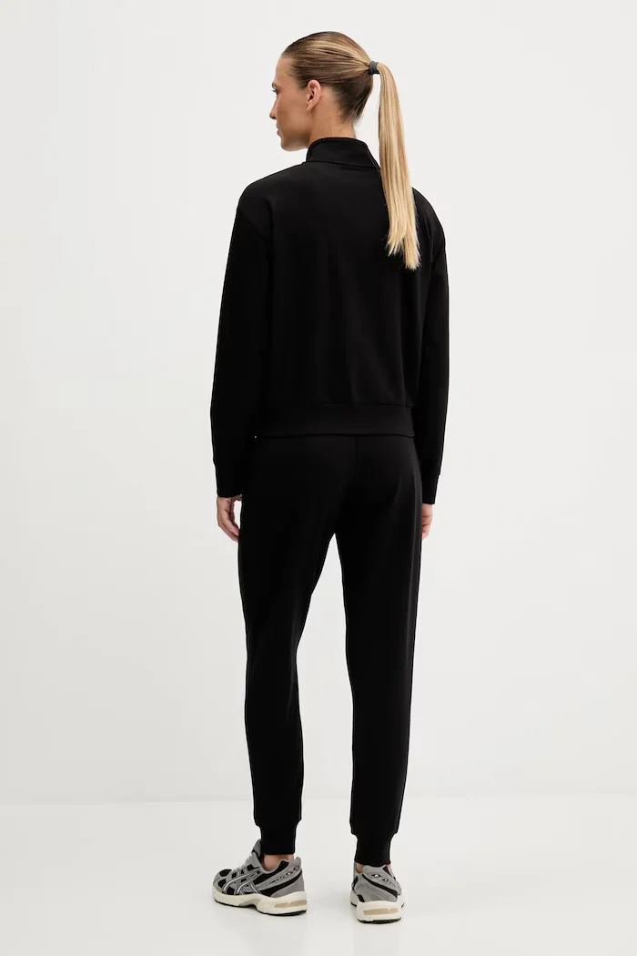 EA7 Emporio Armani спортен комплект дамски от памук с еластан черен AF13135.7W000463