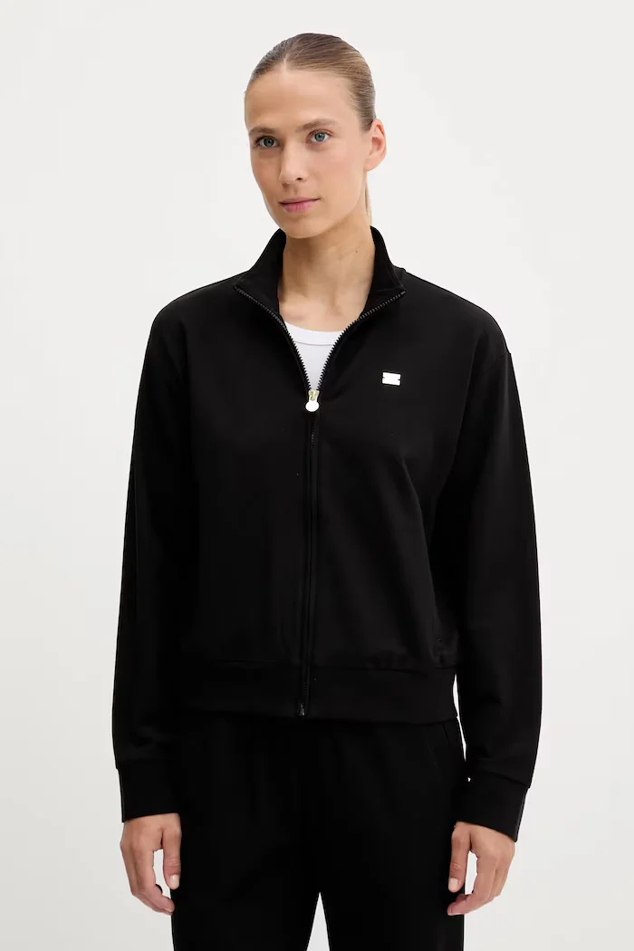 EA7 Emporio Armani спортен комплект дамски от памук с еластан черен AF13135.7W000463