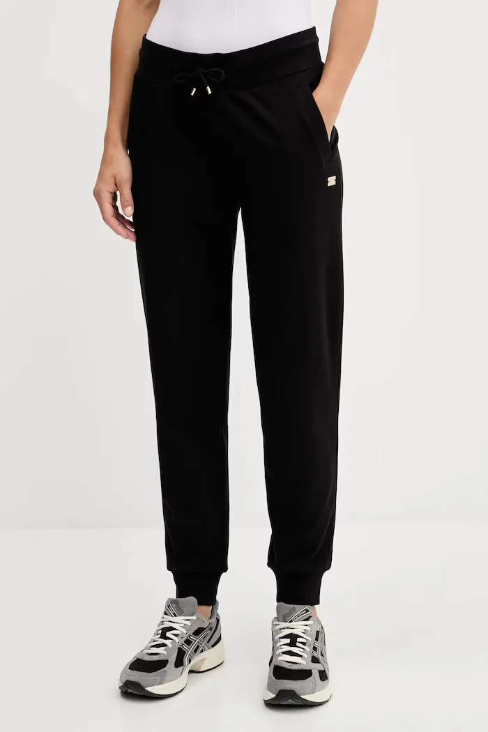 EA7 Emporio Armani спортен комплект дамски от памук с еластан черен AF13135.7W000463