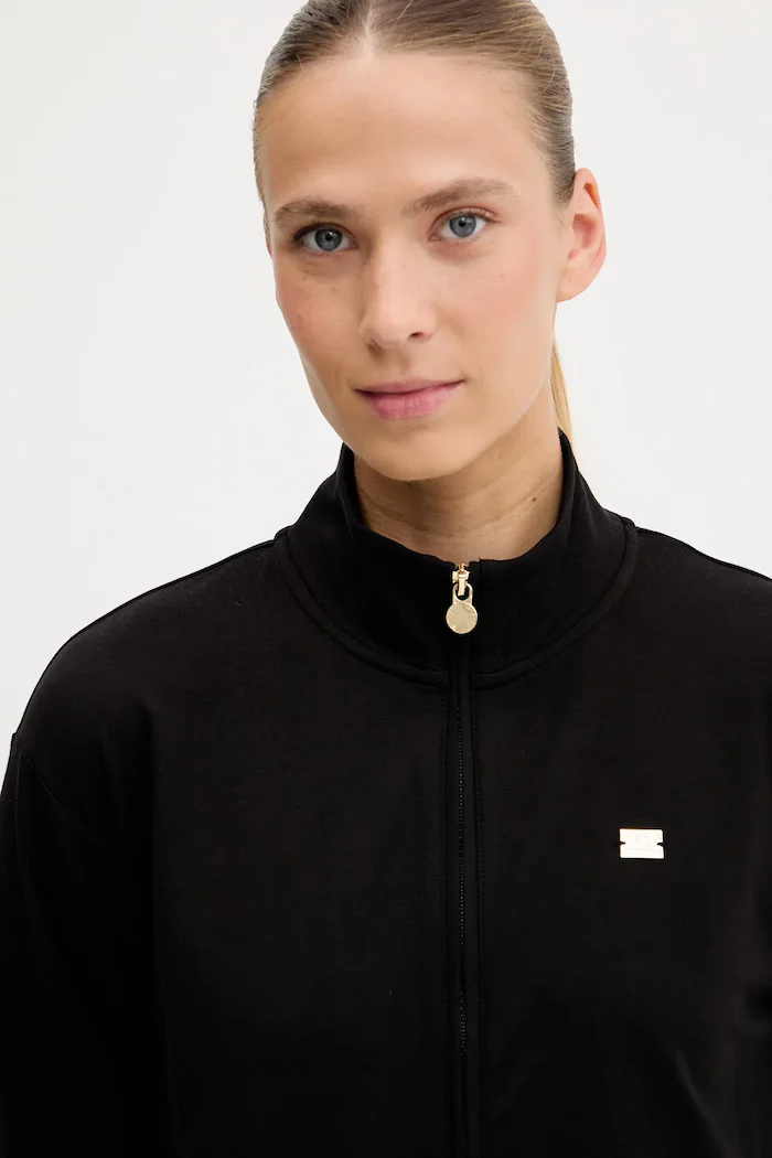 EA7 Emporio Armani спортен комплект дамски от памук с еластан черен AF13135.7W000463