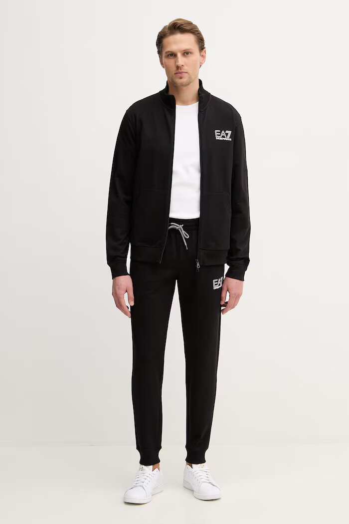 EA7 Emporio Armani спортен комплект мъжки от памук черен AF13512.7M001318