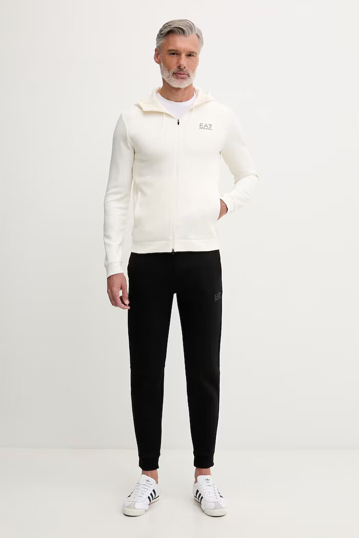 EA7 Emporio Armani спортен комплект мъжки с памук бежов AF20845.7M001602