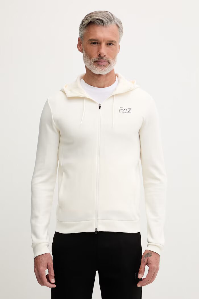 EA7 Emporio Armani спортен комплект мъжки с памук бежов AF20845.7M001602