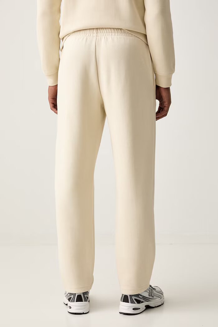 EA7 Emporio Armani спортен панталон мъжки от памук бежов с висока талия AF21822.7M002235