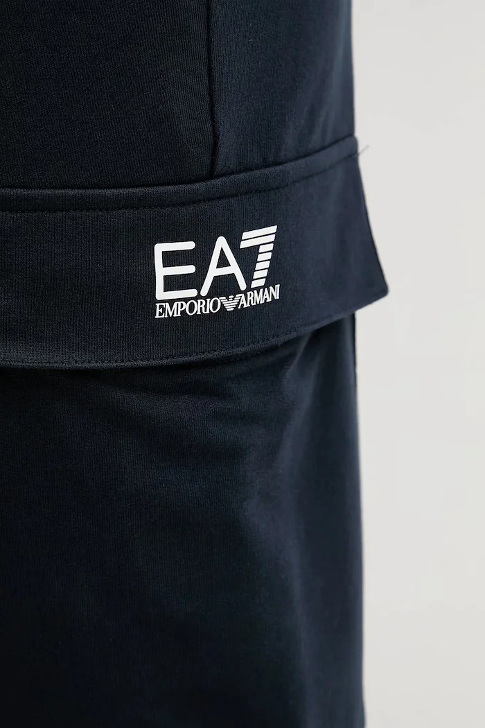 EA7 Emporio Armani спортен панталон мъжки от памук тъмносин PJVRZ.8NPP67