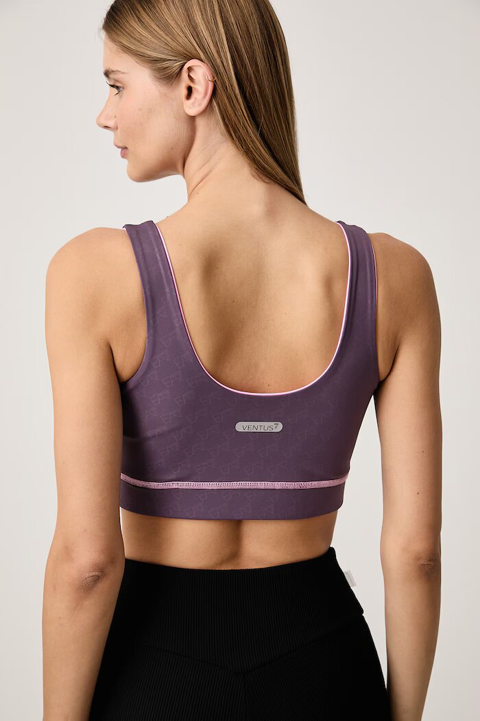 EA7 Emporio Armani спортен сутиен виолетов AF21580.7W001525