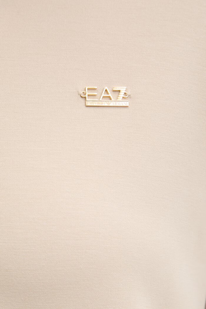 EA7 Emporio Armani суичър дамски с модал бежов AF12643.7W000192