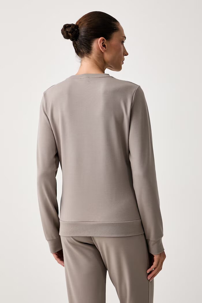 EA7 Emporio Armani суичър дамски с вискоза кафяв TJ9RZ.8NTM45
