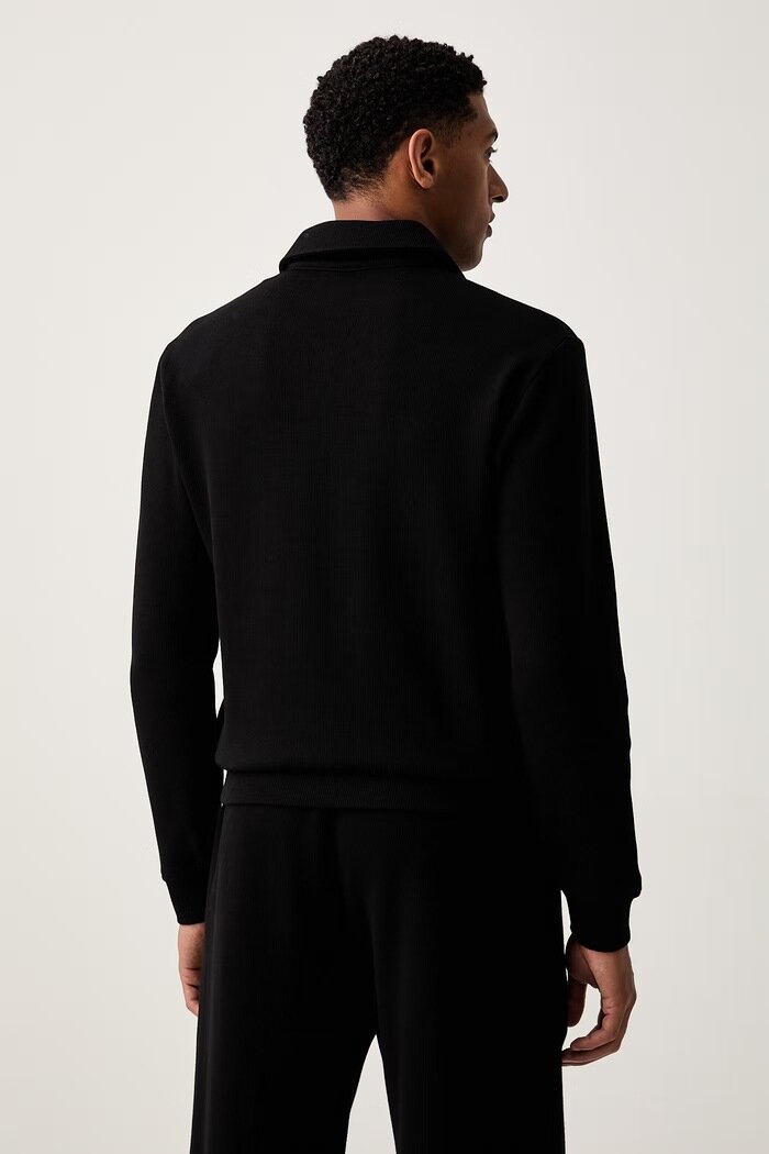 EA7 Emporio Armani суичър мъжки от памук черен AF21822.7M002232