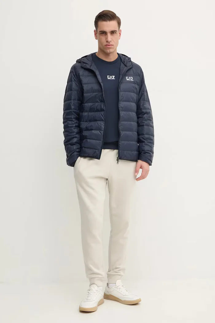 EA7 Emporio Armani суичър мъжки от памук тъмносин PJVRZ.8NPM30