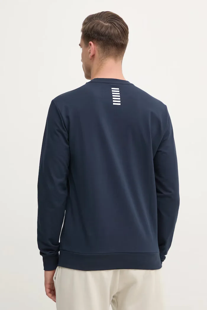 EA7 Emporio Armani суичър мъжки от памук тъмносин PJVRZ.8NPM30