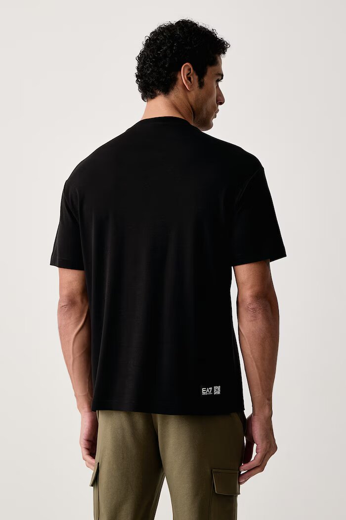EA7 Emporio Armani тениска мъжка от памук черна AF10444.7M002212