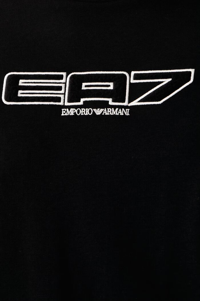 EA7 Emporio Armani тениска мъжка от памук черна AF10444.7M002212