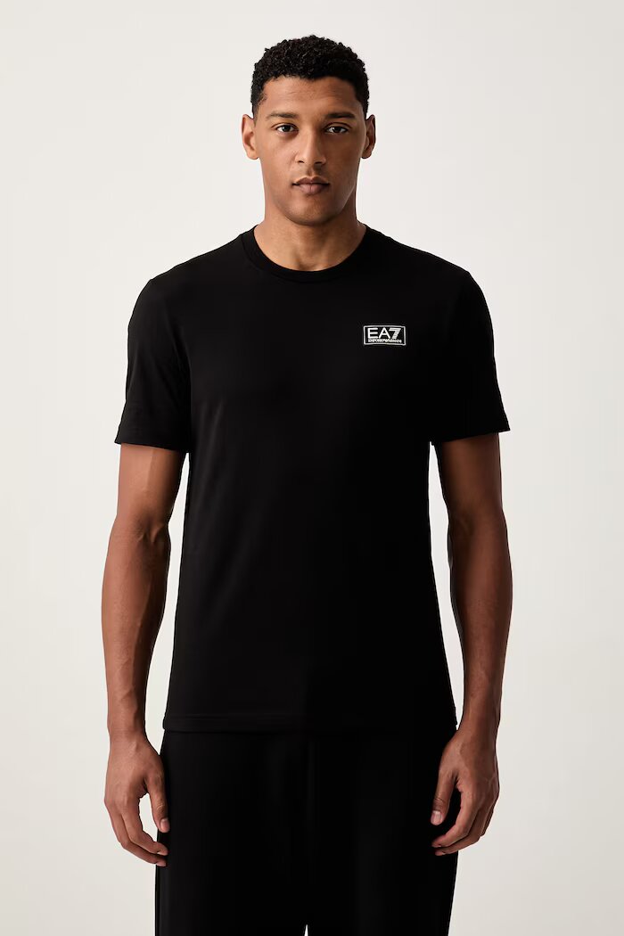 EA7 Emporio Armani тениска мъжка от памук черна AF13741.7M002229