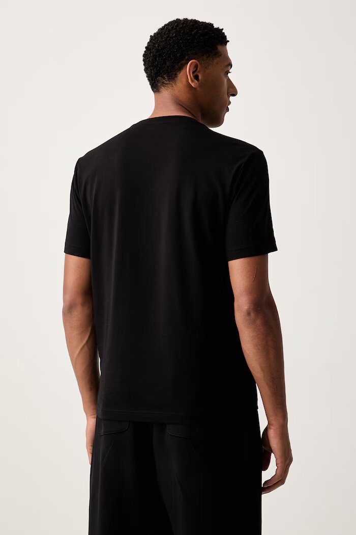 EA7 Emporio Armani тениска мъжка от памук черна AF13741.7M002229