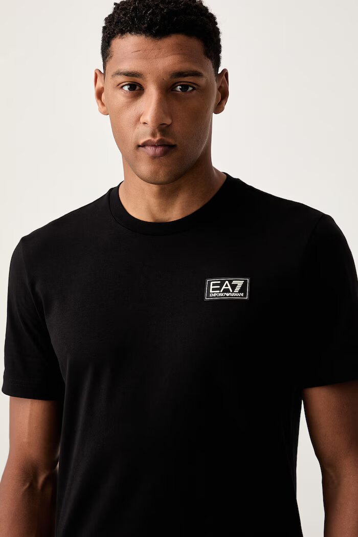 EA7 Emporio Armani тениска мъжка от памук черна AF13741.7M002229