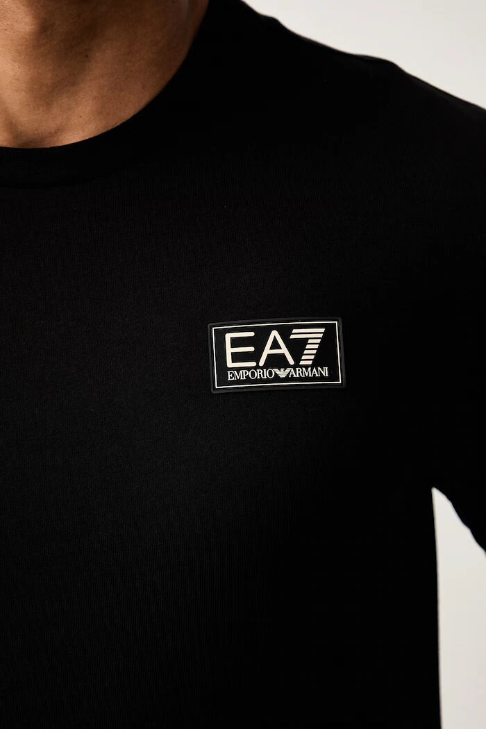 EA7 Emporio Armani тениска мъжка от памук черна AF13741.7M002229