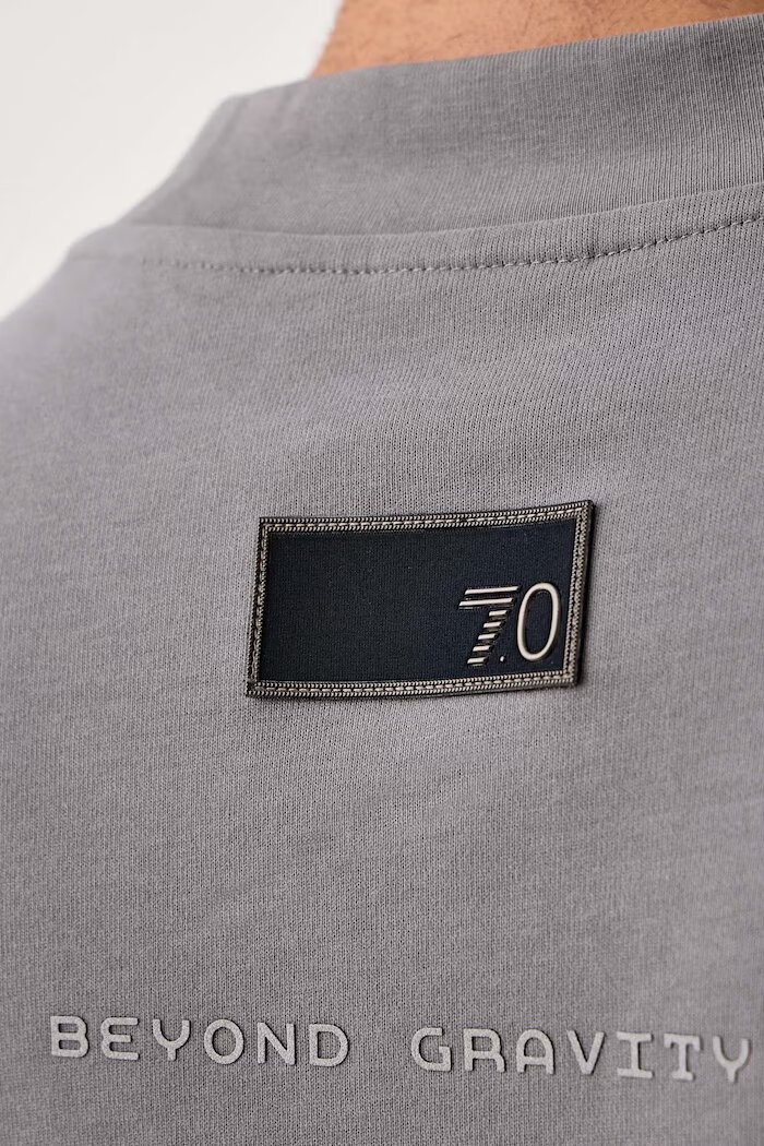 EA7 Emporio Armani тениска мъжка от памук сива AF29379.7M002822