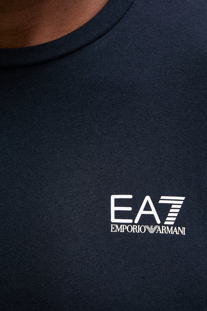 EA7 Emporio Armani тениска мъжка от памук тъмносиня AF10375.7M000567