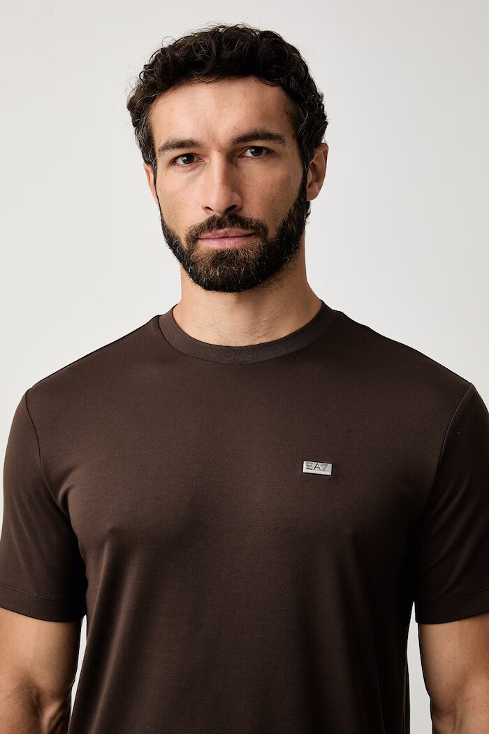 EA7 Emporio Armani тениска мъжка с модал кафява AF13862.7M002096