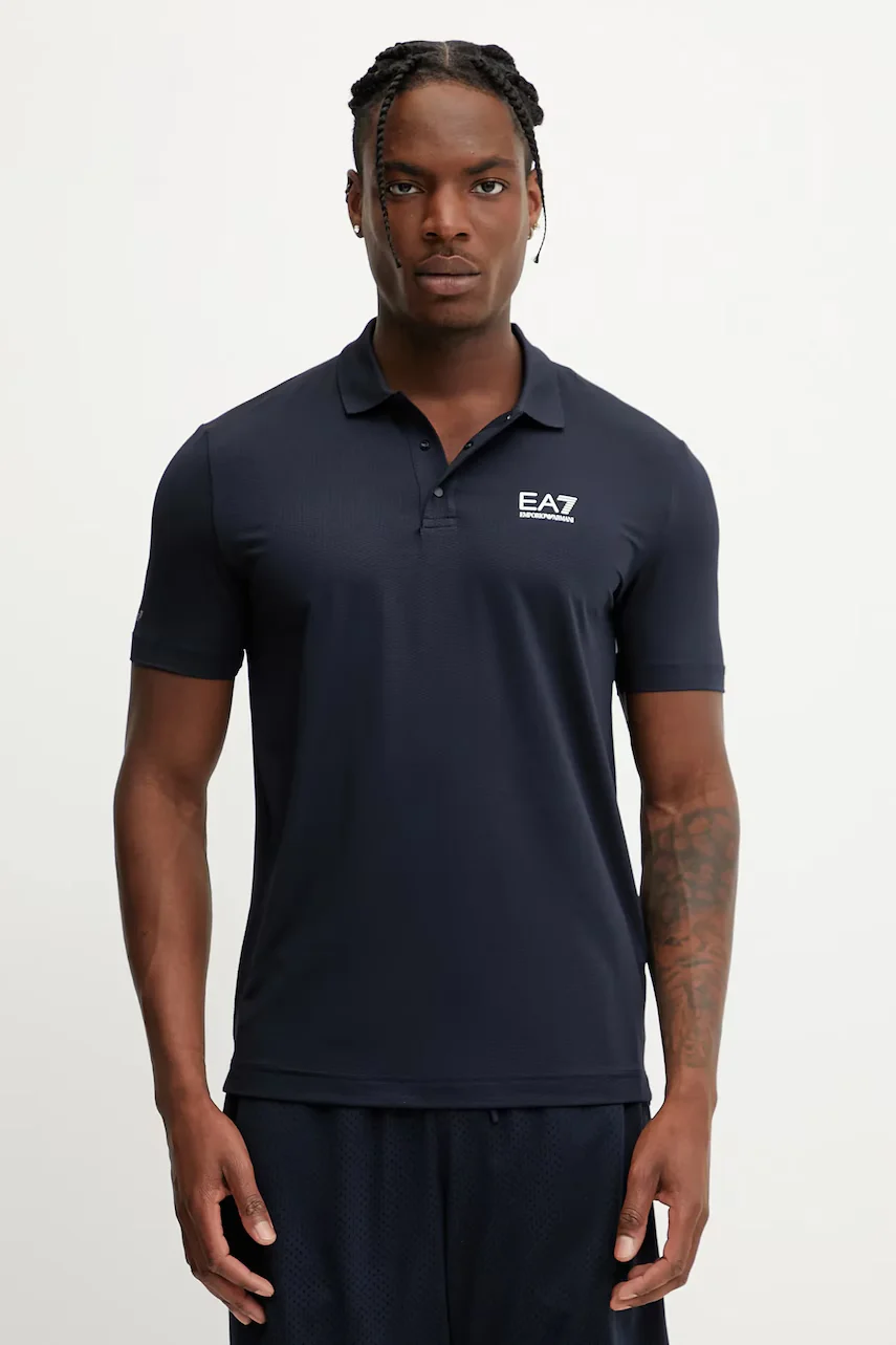 EA7 Emporio Armani Тениска с яка за трениране