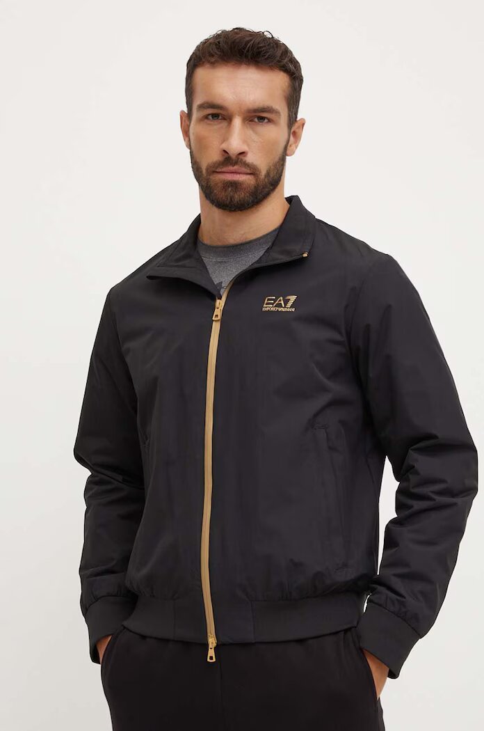EA7 Emporio Armani Яке в черно преходен модел PNFZZ.8NPB20