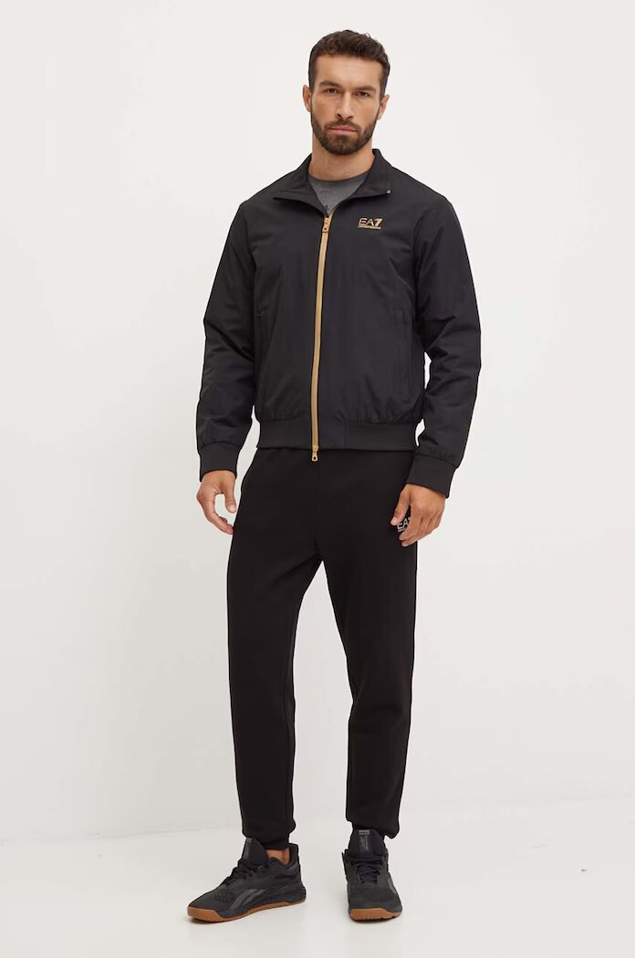 EA7 Emporio Armani Яке в черно преходен модел PNFZZ.8NPB20