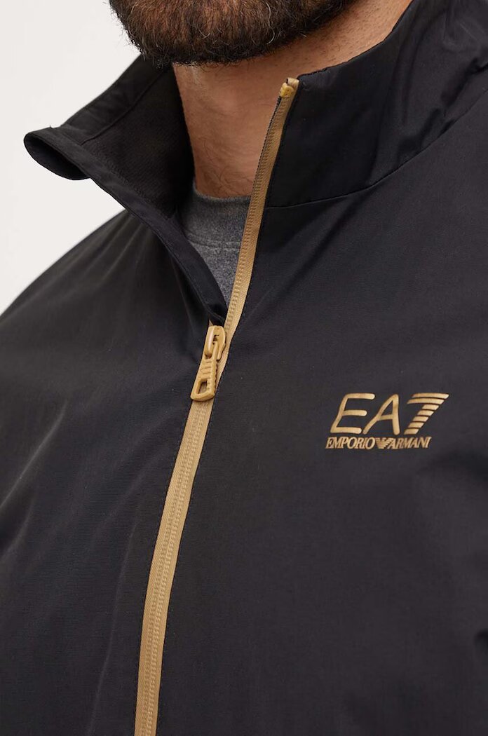 EA7 Emporio Armani Яке в черно преходен модел PNFZZ.8NPB20