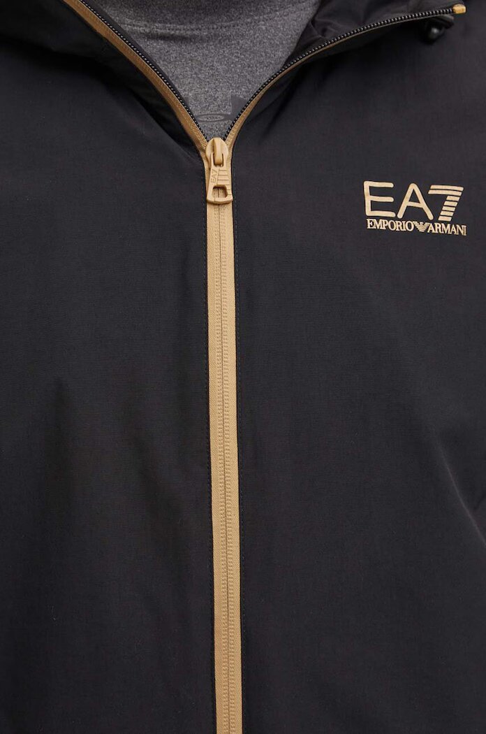 EA7 Emporio Armani Яке в черно преходен модел PNFZZ.8NPB21