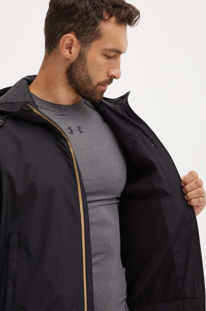 EA7 Emporio Armani Яке в черно преходен модел PNFZZ.8NPB21
