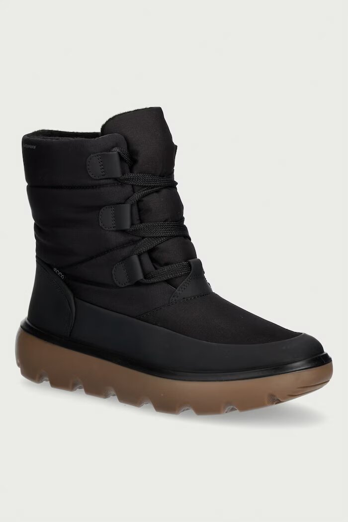 Ecco Glacia апрески дамски от кожа черни 243323-51052