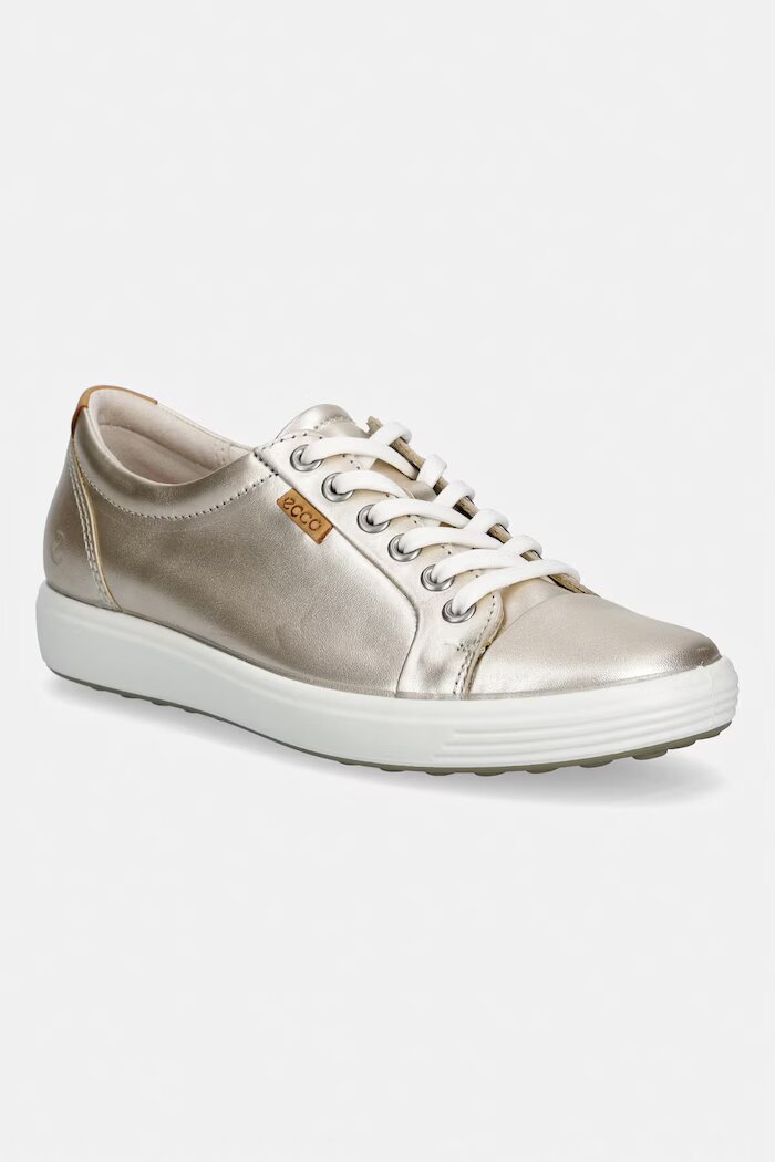 Ecco Кожени кецове Soft 7 W в златисто 430003-61160