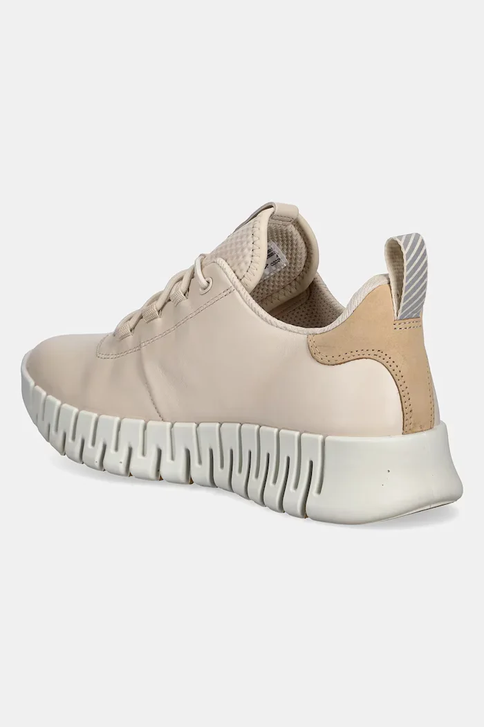 Ecco Кожени маратонки Gruuv Sneaker Lea в бежово 218203-60720