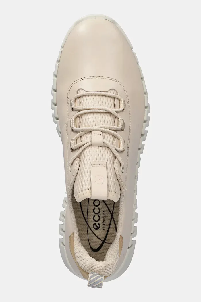 Ecco Кожени маратонки Gruuv Sneaker Lea в бежово 218203-60720