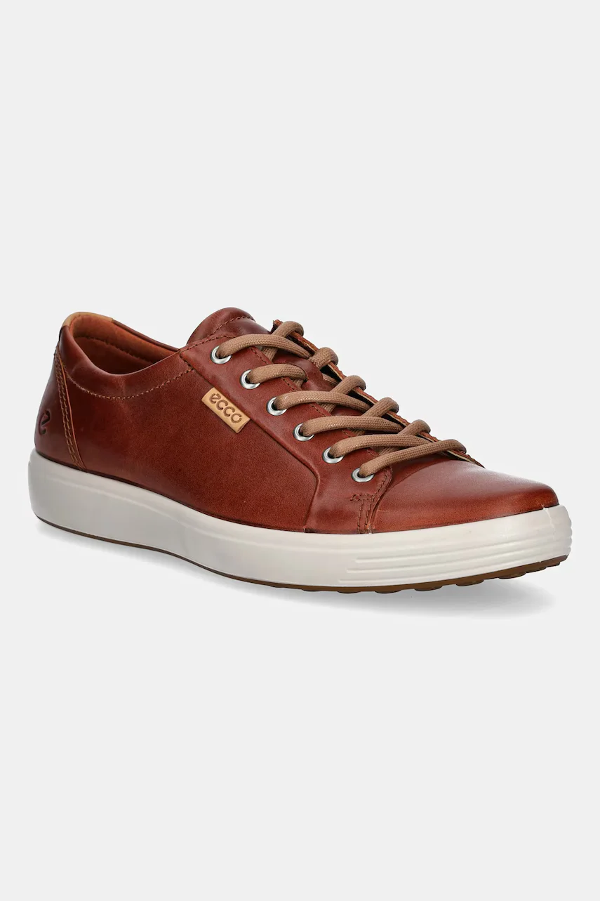 Ecco Кожени маратонки Soft 7 Shoe Lace Up