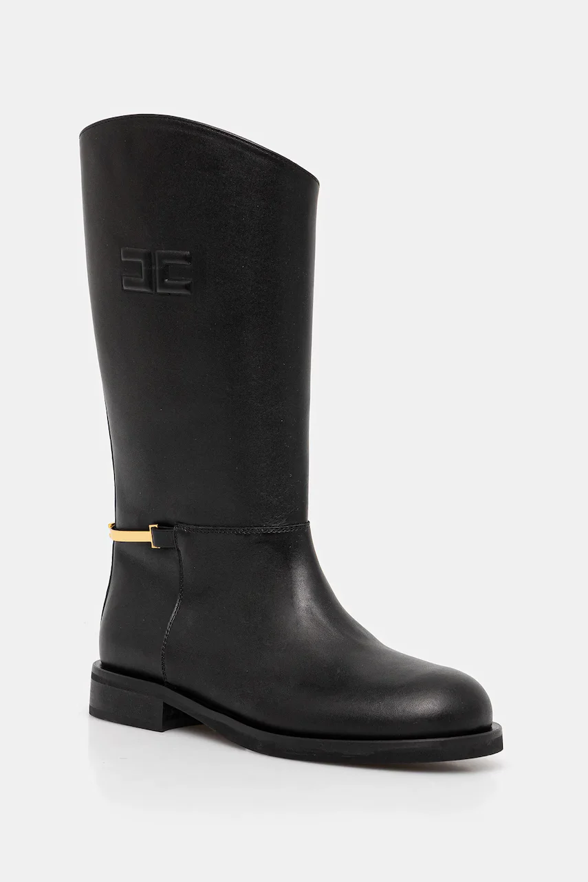 Elisabetta Franchi Детски кожени ботуши