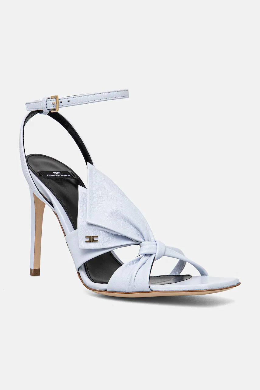 Elisabetta Franchi Кожени обувки с тънък ток